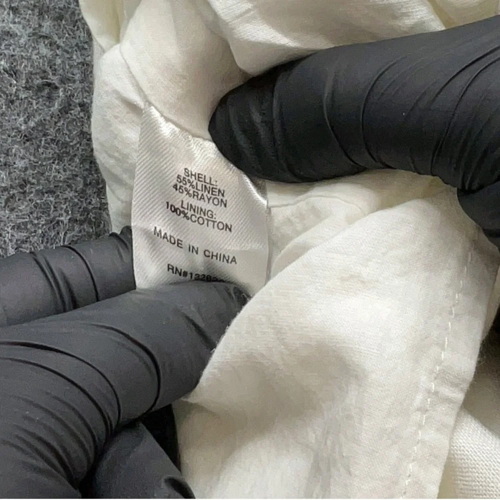 Superdown Emery Off The Shoulder Dress White/Cream Ruffle XS NEW - Picture 8 of 9